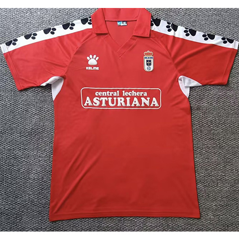 Maillot Retro1990-91#Real Oviedo Exterieur ligne8613