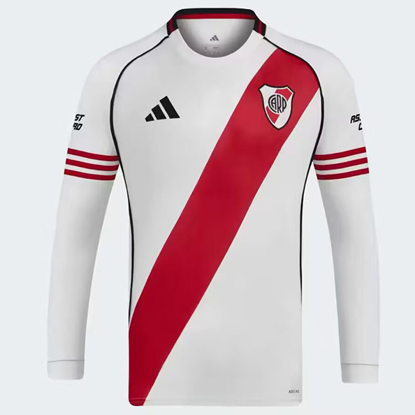 Maillot River Plate Domicile Manche Longue 2025 2026 ligne8461