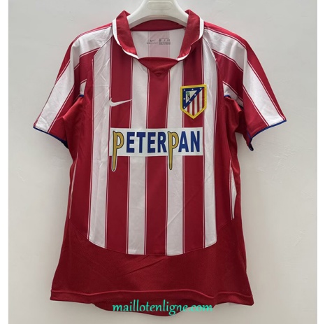 Thai Maillot Retro Atletico Madrid Domicile 2003-04 ligne 9291