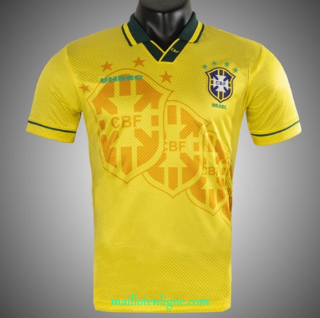 Thai Maillot Retro Brésil Domicile 1994-95 ligne 9298