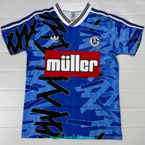 Thai Maillot Retro Schalke 04 Domicile 1993-94 ligne 9328
