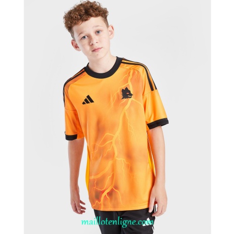 Thai Maillot AS Rome Enfant Exterieur 2025 2026 ligne 9067