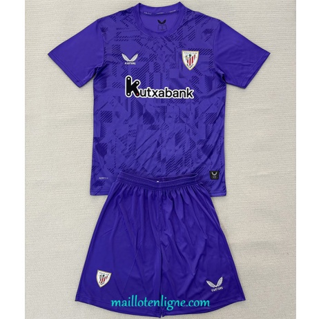 Thai Maillot Athletic Bilbao Enfant Gardien de but Violet 2025 2026 ligne 9070