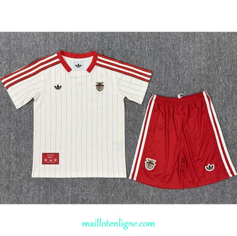 Thai Maillot Benfica Enfant Blanc 2025 2026 ligne 9101