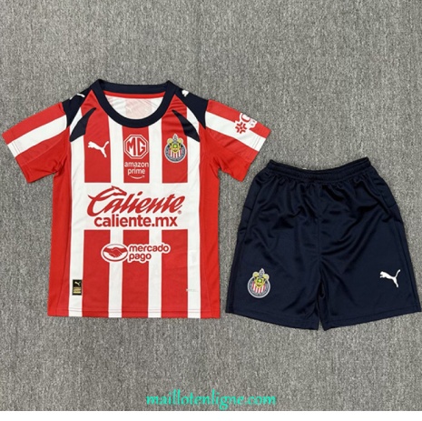 Thai Maillot Chivas Enfant Domicile 2025 2026 ligne 9110