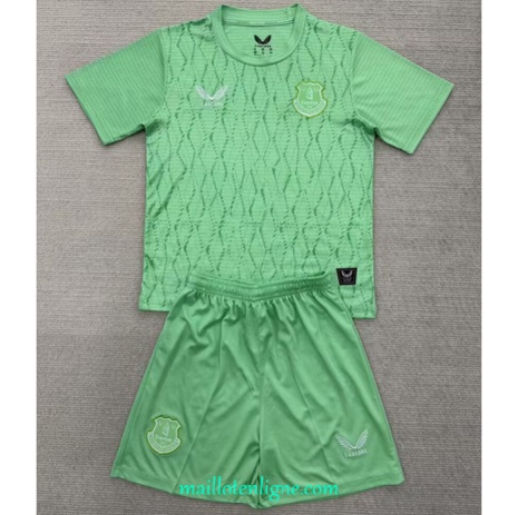 Thai Maillot Everton Enfant Gardien De But Vert 2025 2026 ligne 9115
