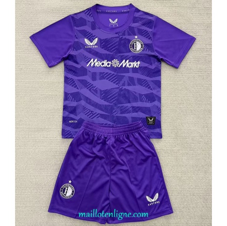 Thai Maillot Feyenoord Enfant Gardien de but Violet 2025 2026 ligne 9119