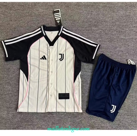 Thai Maillot Juventus Enfant base-ball 2025 2026 ligne 9129