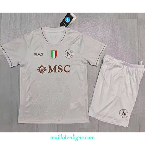 Thai Maillot Naples Enfant Exterieur 2025 2026 ligne 9156