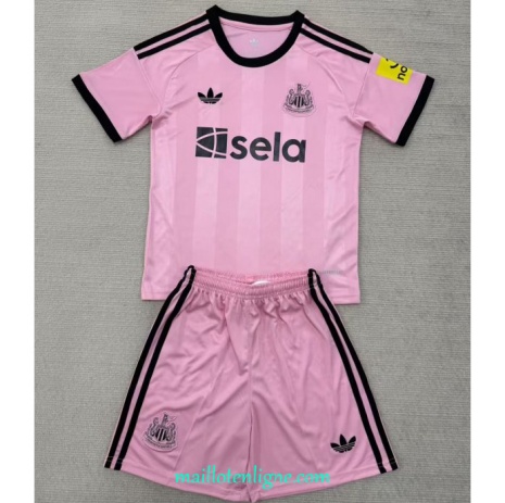 Thai Maillot Newcastle United Enfant Rose 2025 2026 ligne 9158