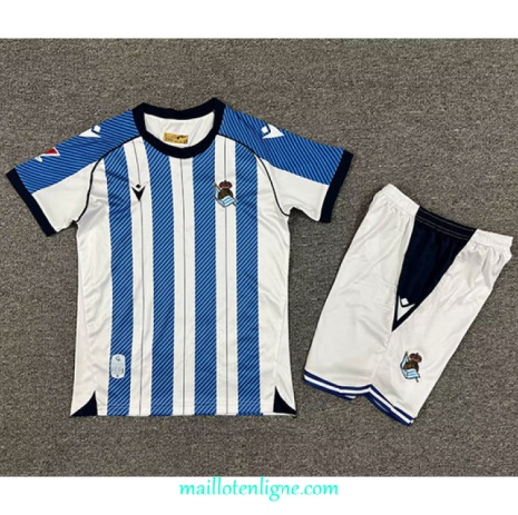 Thai Maillot Real Sociedad Enfant Domicile 2025 2026 ligne 9171