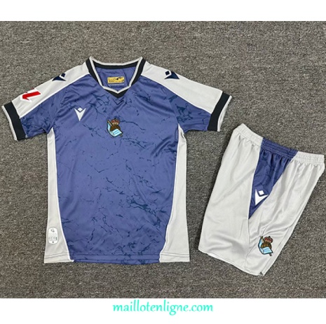Thai Maillot Real Sociedad Enfant Exterieur 2025 2026 ligne 9172