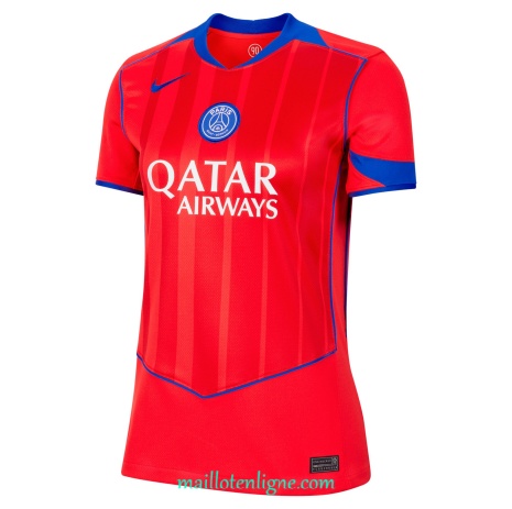 Thai Maillot PSG Femme Third 2025 2026 ligne 9206