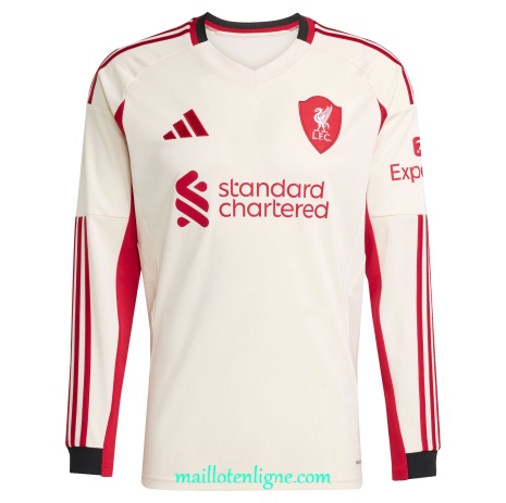 Thai Maillot Liverpool Exterieur Manche Longue 202025 2026 ligne 9394