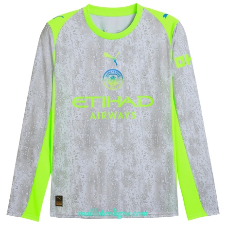 Thai Maillot Manchester City Third Manche Longue 2025 2026 ligne 9401