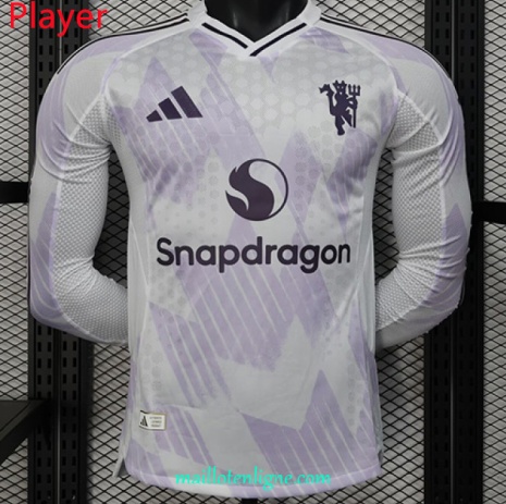 Thai Maillot Manchester United Player Exterieur Manche Longue 2025 2026 ligne 9407
