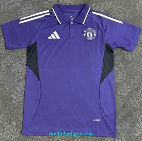 Thai Maillot Manchester United polo Training Violet 2025 2026 ligne 9405