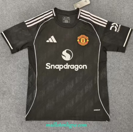 Thai Maillot Manchester United traning Noir 2025 2026 ligne 9406