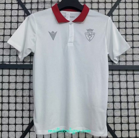 Thai Maillot Osasuna polo Blanc 2025 2026 ligne 9233