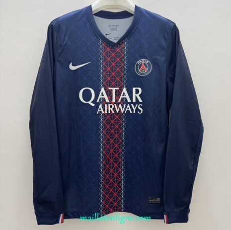 Thai Maillot PSG Domicile Manche Longue 2025 2026 ligne 9269