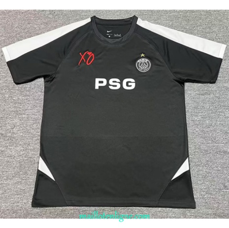 Thai Maillot PSG XO Spécial Noir 2025 2026 ligne 9272