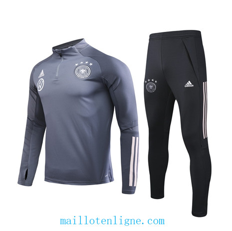 Ensemble foot Allemagne Survetement 2020 2021 Gris foncé