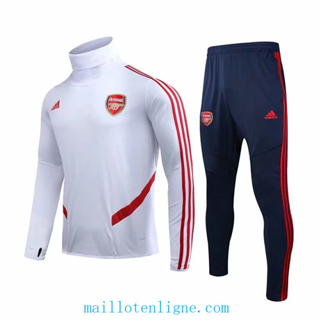 Ensemble foot Arsenal Survetement 2020 2021 Blanc/Rouge