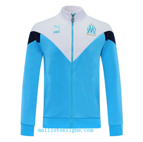 Vestes foot Marseille 2020 2021 Bleu/Blanc