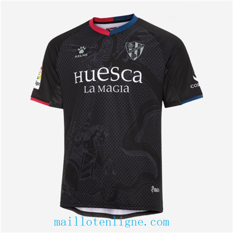 ML033 Maillot du Huesca Third Noir 2019/2020