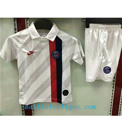 Maillot PSG Enfant Exterieur Blanc 2019 2020