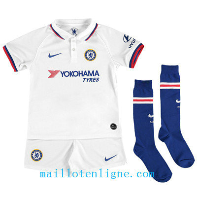 Maillot Chelsea Enfant Exterieur Blanc 2019 2020