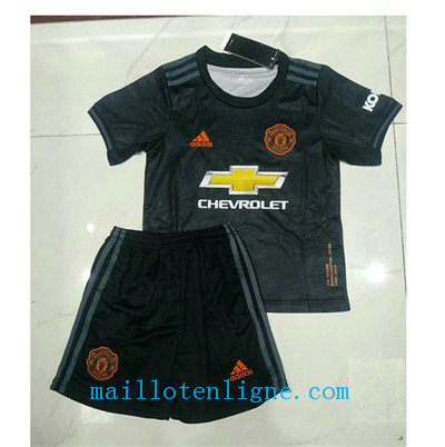 Maillot Manchester United Enfant Noir 2019 2020