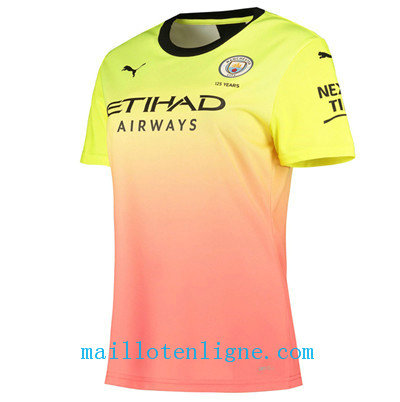 Maillot Manchester City Femmes Third Jaune/Rose 2019 2020