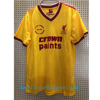 Maillot Retro Liverpool Exterieur Jaune 1985-1986