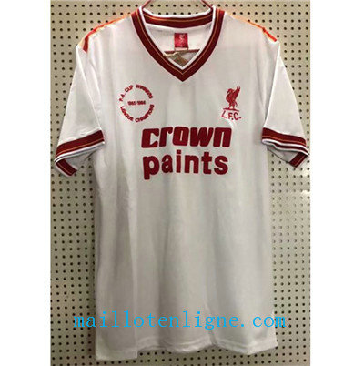 Maillot Retro Liverpool Blanc 1985-1986