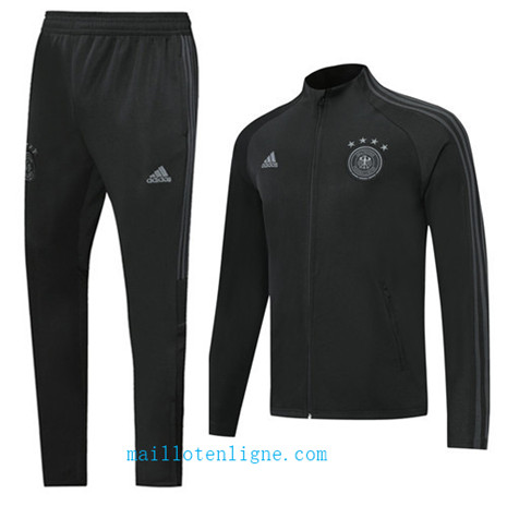 Maillotenligne Veste Survetement Allemagne Noir 2019/2020