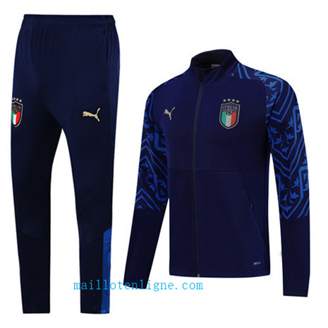 Maillotenligne Veste Survetement Italie Bleu Marine 2019/2020