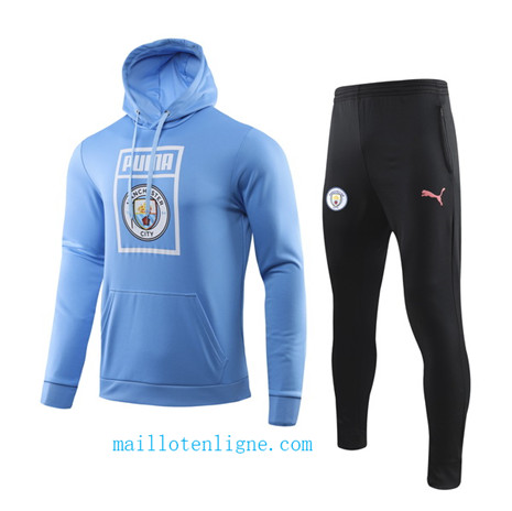 Maillotenligne Sweat a capuche Manchester City Bleu 2019/2020