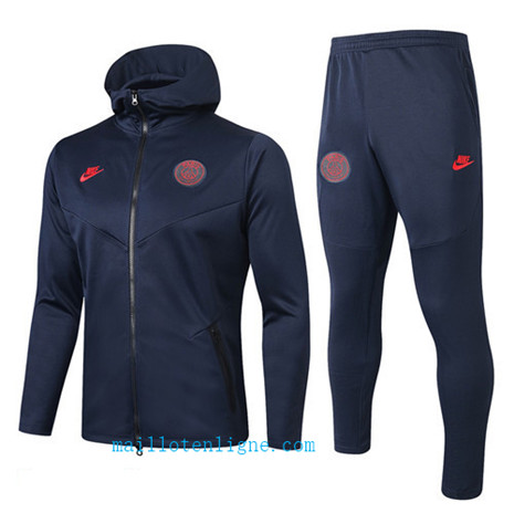 Maillotenligne Veste Survetement Paris Saint-Germain Sweat à capuche Bleu Marine 2019/2020