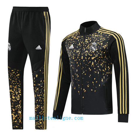 Maillotenligne Veste Survetement Real Madrid edition star Noir/Jaune 2019/2020