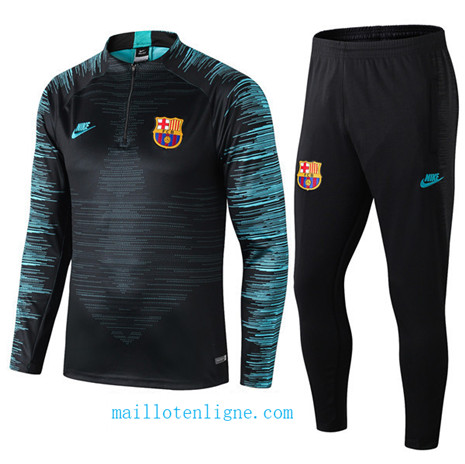 Ensemble foot Barcelone Enfant Survetement Noir/Vert Strike Drill 2019/2020