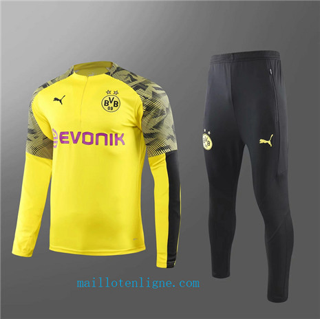 Ensemble foot Borussia Dortmund Enfant Survetement Jaune/Noir 2019/2020