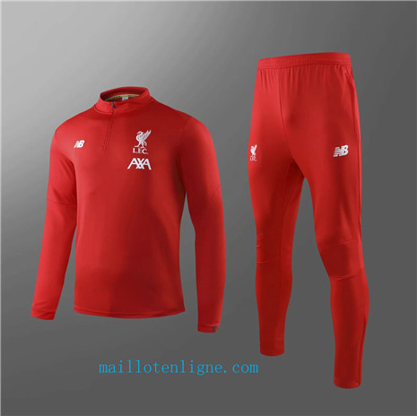 Ensemble foot Liverpool Enfant Survetement Rouge 2019/2020