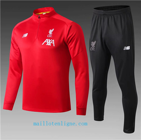 Ensemble foot Liverpool Enfant Survetement Rouge/Noir 2019/2020