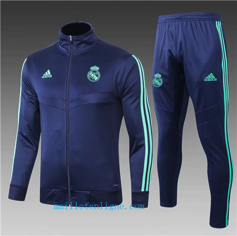 Veste Real Madrid Enfant Survetement Bleu Marine 2019/2020