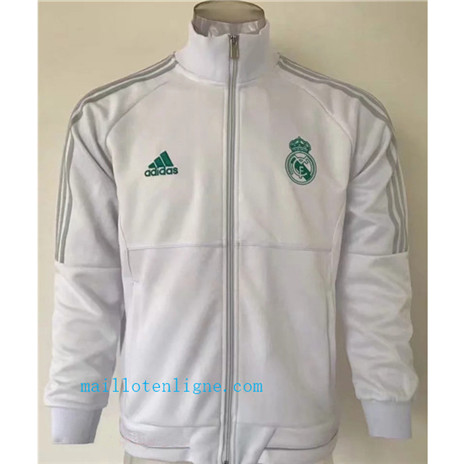 Veste foot Real Madrid 2019/2020 Blanc Col haut