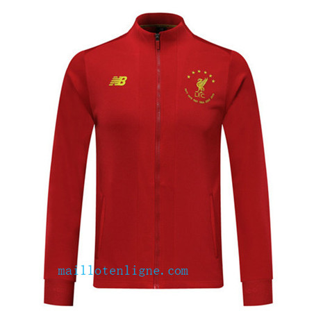 Veste foot Liverpool 2019/2020 Six Times edition commemorative Rouge