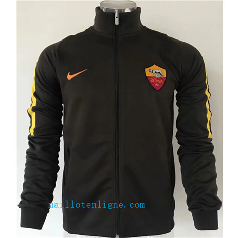 Veste foot Roma 2019/2020 Noir/Jaune bande