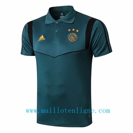 Maillot de foot POLO Ajax Bleu 2019 2020