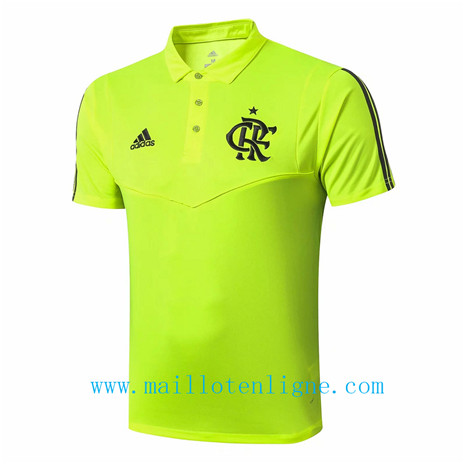 Maillot de foot Flamengo Pré-Match Vert POLO 2019 2020